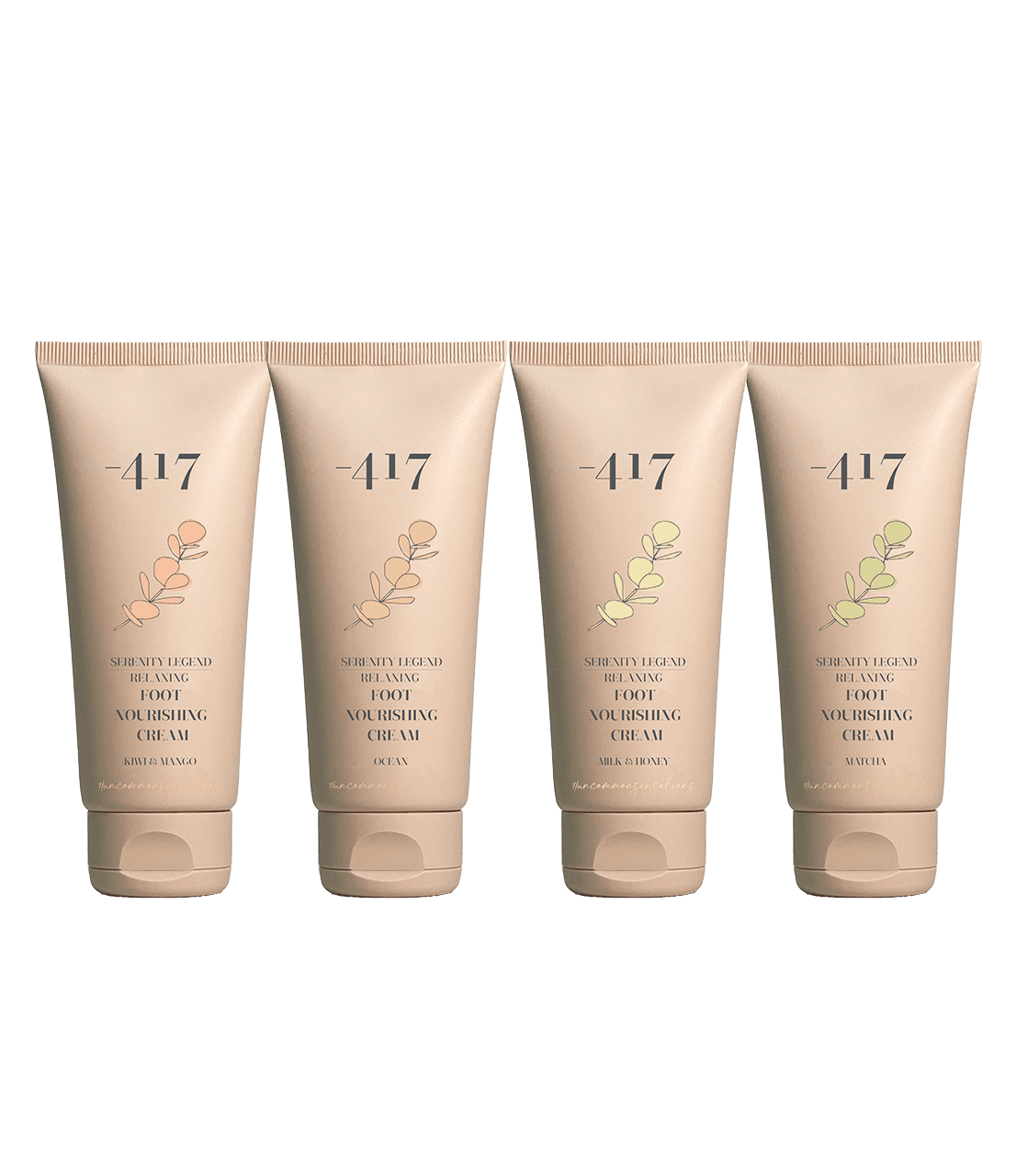 Value Set of Relaxing Nourishing Foot Cream in 4 Fragrances