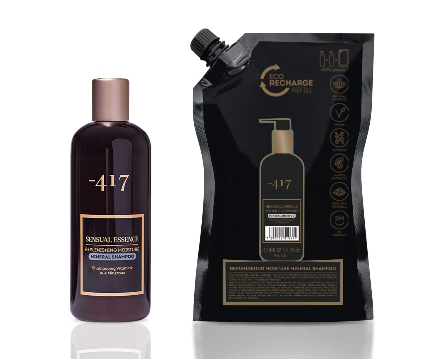 Replenishing Moisture Mineral Shampoo + Eco Refill